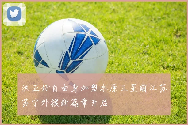 洪正好自由身加盟水原三星前江苏苏宁外援新篇章开启